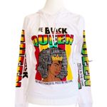 On Fire  Hoodie T-Shirt Long Sleeve Graphic The Black Queen Tee Shirt Size Large Photo 11