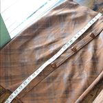 Vintage Brown Plaid Button Photo 6