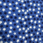 Boden Jersey Midi Dress Size 4L Blue White Stars Novelty Stretch Modest Church Photo 2