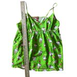Hello Kitty  Pajama Set Womens L Green Sanrio Cami Top and Shorts Cute‎ Sleepwear Photo 11
