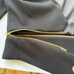 Milly  Black Blazer Jacket with Gold Zipper Accents Size 6 Photo 9