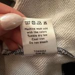 Draper James navy blue & white gingham cotton sweatshirt size L Photo 6