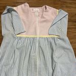 Vintage Vandemere House Coat/Dress Pastel Seersucker Zip Up Robe Nightgown Sz M Size M Photo 7