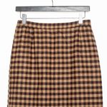 Vintage Valentino Miss V Brown Wool Check Pattern A Photo 4