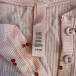 SKIMS  Soft Lounge Cherry Blossom Print Long Sleeve Ribbed Henley Size Small Photo 3