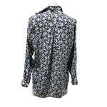 Grayson Women's Floral Button Down Blouse Multicolor Long Sleeve Collared Casual Blue Size M Photo 5