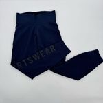 Nike  Essentials Training Printed Leggings Blue Black‎ Medium Photo 2