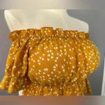 SheIn Lune Plus Confetti Heart Print Bardot Peplum Blouse (553) Photo 6