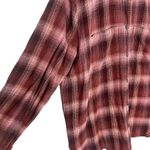 Madewell Women’s Medium Flannel Oversized Ex-Boyfriend Swing Shirt Buffalo Check Photo 4