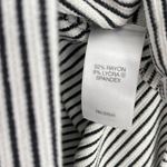 J.Jill Womens Striped Boat Neck Long Sleeve Split Hem Tunic Rayon‎ Shirt Small White Photo 4