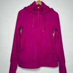 Athleta Magenta Triumph Zip Up Hoodie Size Medium Photo 4