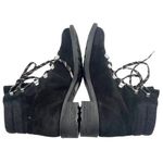 Sam Edelman  Darrah Lug Sole Fashion Hiking Lace Up Boot Black Suede Wool Size 8 Photo 8