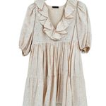 Stine Goya Women's Imperio Sequin Cotton Dress Coconut Sparkles Size S Photo 1