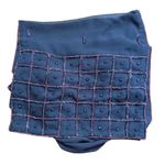 Vintage 90s Fleurs by Elegant Additions Sheer Grey Scarf Pink Beading Fairy Gray Photo 2