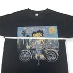 Betty Boop Brisco Brands Starry Night Van Gogh Motorcycle Tshirt Photo 1