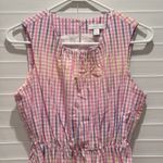 Charter Club  Women S Cotton Preppy Party Plaid Midi Baby‎ Shower Pink Blue Dress Photo 2