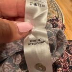 Faherty  Pink and Black Floral Long Sleeve single button cuff Blouse Top XS Photo 7