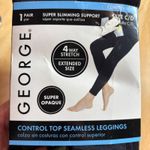 George Control‎ Top Seamless Leggings Super Opaque Slimming Black Size C/D Photo 3