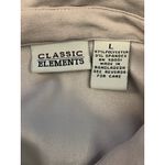 Classic Elements Vintage Faux Suede Button Front Pocketed Blouse Shacket Large Photo 3