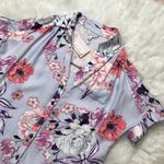 Candie's Crop Top Candie’s floral rayon top with front tie XS NWT Photo 1