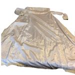 VINTAGE 1960'S CREAM WITH SILVER SEQUINS SHIRT STYLE COCKTAIL DRESS (S) Photo 11