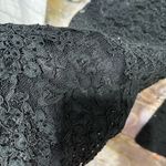 Petite Sophisticate Vintage Black Lace Flare Lined Trousers Si Fabulous Photo 9