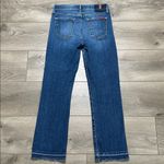 7 For All Mankind Cropped Boot Stretch Blue Jeans Frayed Hem Size 26 Photo 3