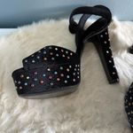 Kurt Geiger  London Molten Velvet Stud Platform Heels Photo 4