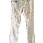 Buffalo David Bitton Buffalo Jeans Womens 6/28 White Washed Low Rise Stretch Straight Leg Distressed Photo 0
