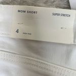 American Eagle White Super Stretch Mom Short Sz 4 Photo 5