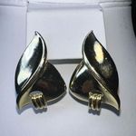 MCM Vintage  Abstract Linear Button Earrings Photo 1