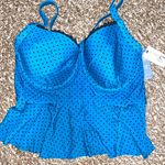 Terra & Sky  NWT  plus size bathing suit top 1X 16w-18w molded padded cups Photo 0