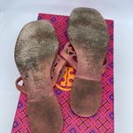 Tory Burch  Tramonto Pinkish Miller square toe knotted thong sandals 7 Photo 4