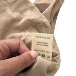 BISCUIT Striped Fitted Vest Beige NWT Small Tan Photo 3