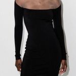 Mugler Black Mesh Panel Dress Size L Photo 0