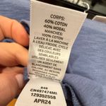 Caslon Eyelet Sleeve T-Shirt. Blue. Size XS. Photo 4