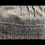 Max edition ,Women’s Blue/Gray Embroidered, Crinkled Top, boat neckline,Sz Medium Photo 7