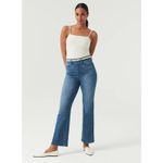 Spanx  Jeans Womens XS Tall Blue Kick Flare High Rise Pull On Denim Pants Stretch Photo 10