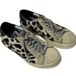 P448 John Cow Genuine Calf Hair Sneakers Leopard You Can Surf Later Shoes Sz 36 Photo 1
