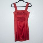 Gunne Sax Vintage  Red Ruched Front Mini Cocktail Dress Size 5 Photo 3