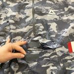 Reebok NWT  Ladies Woven Print Quarter Zip Windbreaker with pocket Photo 2