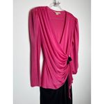 American Vintage 1970s Filigree hot pink disco jumpsuit USA made Size small - medium Photo 4