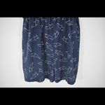 Greylin Navy Blue Bird Print Sleeveless Skort Romper Dress Small Photo 4