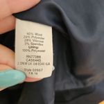 J.Crew Dress Sleeveless Navy Blue Wool Midi Business Casual Neutral Staple Size 6 Photo 8