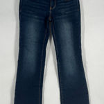 Soho New York Curvy Bootcut Leg Jeans Womens 0P Blue Cotton Dark Wash Low Rise Photo 0
