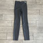 Good American Better Than Leather Faux Leather Pull On Leggings in Chrome Size S Photo 1