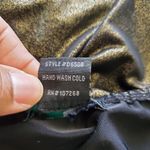 Gracia Fashion Gold Metallic Halter Swing Mini Dress Size M Photo 5