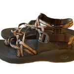 Chacos Chaco Z/2 Classic Strappy Brown Orange Sandals Sz 8 Photo 1