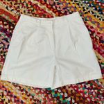 Vintage 80s/90s Lauren Ralph Lauren White Cotton High Waist Mom Shorts Photo 1