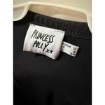 Princess Polly  Black Ribbed Sleeveless Maxi Dress Side Tie EU 40 US 8 Photo 3